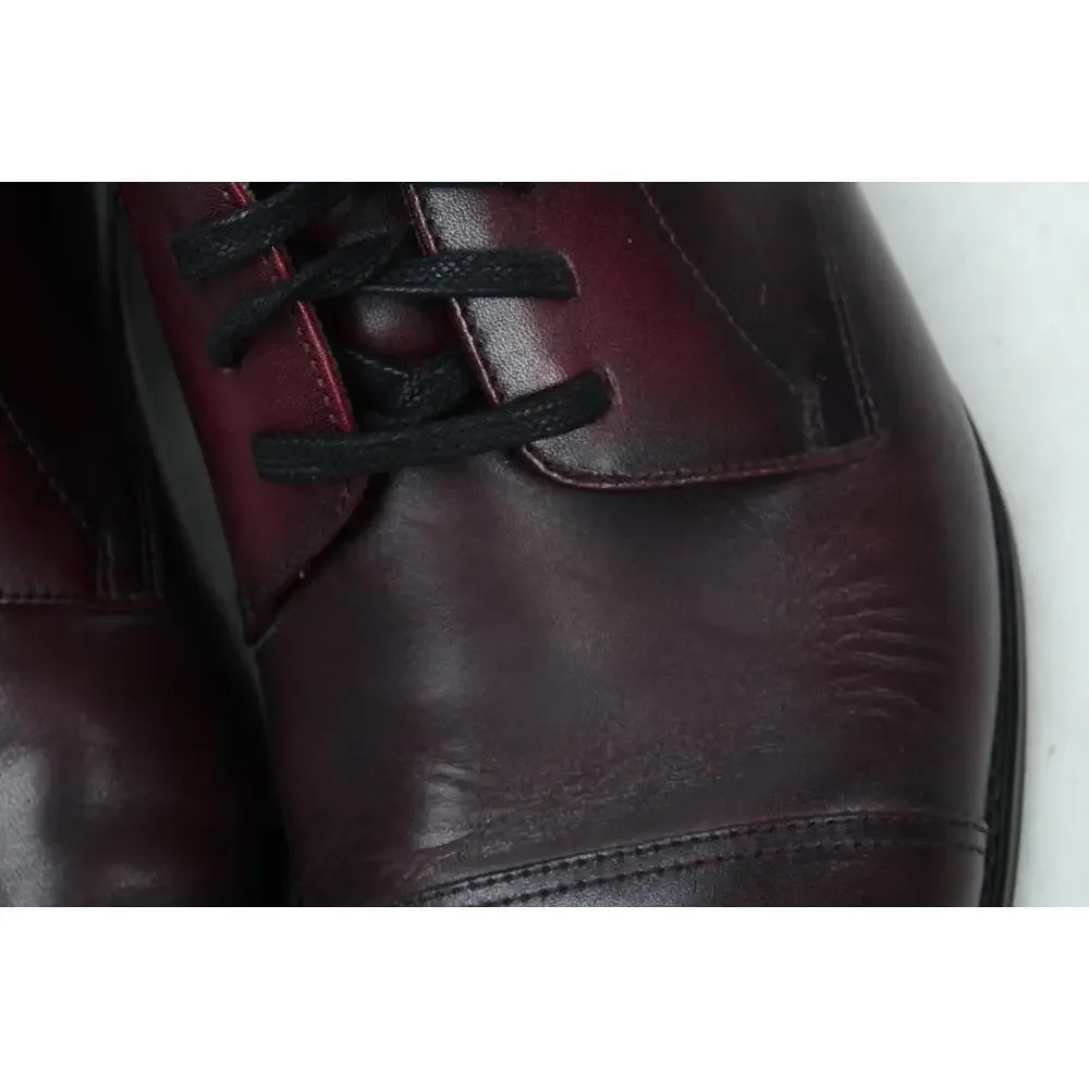 Florsheim Lexington Dress Shoes Burgundy Cap Toe Oxford Size 9.5 D